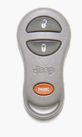 Keyless Entry Remote Fob Clicker for 2002 Jeep Grand Cherokee - Memory #2 (Must be programmed by Jeep dealer)