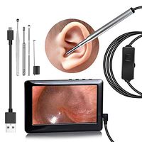 JIN Digital Ear Otoscope Earwax Cleaning Tool 300,000 Pixels IP67 Waterproof with 6 Adjustable LEDs