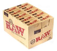 RAW 10 Boxes x Unrefined Cotton Filter Tips Slim Size 6mm - Total 1200 Tips