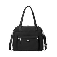 Baggallini Women's New Classic Overnight Expandable Laptop Tote with RFID Phone Wristlet Black One Size