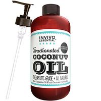 Fractionated Coconut Oil USA Premium Therapeutic Grade 16 Ounce Liquid Carrier Oil for Aromatherapy Relaxing Massage and Diluting Essential Oils with Pump and eBook