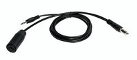 Nflightcam Audio Recording Cable for Smartphones (Helicopter/Military Connectors)