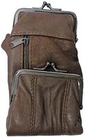 Eclipse Dark Brown Full Lamb Skin Cigarette Case Pouch, Coin Purse, 120s, 3212Z