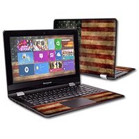 Mightyskins Skin Compatible with Lenovo Flex 3 11" Wrap Cover Sticker Skins Vintage Flag