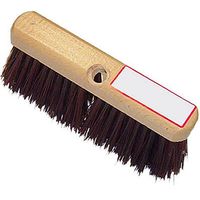 HUB City Industries 2021B 2" x 10" Bus Brush, Medium Stiff Poly Bristles, 4" Trim, Hardwood, Block 14 Lbs.
