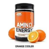 OPTIMUM NUTRITION ESSENTIAL AMINO ENERGY, Orange Cooler, Keto Friendly Preworkout and Essential Amino Acids with Green Tea and Green Coffee Extract, 30 Servings