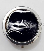 BlackKey Orangutan Chimpanzee 3-Compartment Decorative Pocket Gift Box Case Organizer for Pill, Color 1 -1051