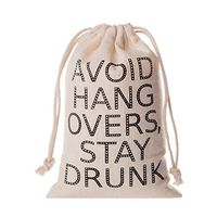 10pcs Hangover Survival Kit Recovery Kit Favor Bags 4'' x 6'' Bridesmaid Gift Bags for Bridal Shower Bachelorette Party Gift, Gift Bag, Cotton Muslin Drawstring Bag