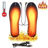 New Heated Insoles, USB Rechargeable Heated Shoes Pad (Size 8-12/41-45), DIY Customizable Electric Heated Insoles for Outdoor | Camping | Skiing | Hunting, Winter Insole Foot Warmers for Men and WOM