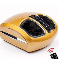 Lour Foot Massager Machine with Heat - Electric Shiatsu Foot Massage with Adjustable Rolling, Air Compression for Foot Care and Stress Relief - Home and Office Use