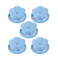 Iuhan Washing Machine Lint Filter Bag, House Household Washing Machine Lint Filter Bag Laundry Mesh Hair Catcher Reusable Floating Ball Pouch (5PC, B)