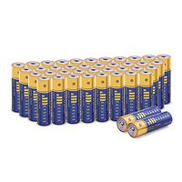 JMEXSUSS 40 Pack 2600mAh High-Capacity Alkaline AA Batteries (40 Count, AA, 2600mAh)