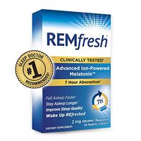 REMfresh 2mg Advanced Melatonin Sleep Aid Supplement (36 Caplets) | Sleep Supports Immune Function | #1 Doctor Recommended | Drug-Free, Pharmaceutical-Grade Sleep Aid, Ultrapure Melatonin
