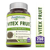 Pure Naturals Vitex Fruit 400 Mg 250 Capsules -Supports Women's Health* -Promotes Female Hormonal Balance* -Helps Support Mood & Overall Well-Being