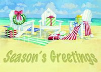 Hi-Look Microfiber Cleaning Cloth - Three Chairs - Holiday Greeting