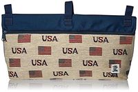 Handi Pockets 2c7us Storage Accessory Walker, Tapestry, USA with Zipper and Flap