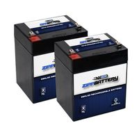 12V 5AH SLA Battery Replaces nph5-12 hr1221wf2 wp5-12 23-289b bp4-12 - 2PK