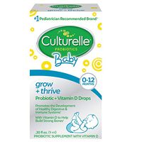 Culturelle Baby Grow + Thrive Probiotics + Vitamin D Drops - 400 IU - Helps Promote a Healthy Immune System & Develop a Healthy Digestive System .30 fl oz