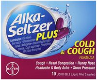 Alka-Seltzer Plus Cold and Cough Liquid Gels, 10 Count
