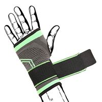 CFR Wrist Support Sleeve Tennis Basketball Boxing Thai Boxing Hand Wrist Brace Protector Wrist Band for Both Right and Left Hands,Green,L