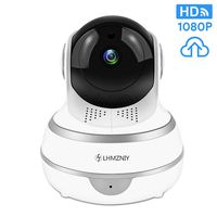 Full HD 1080p WiFi Home Security Camera Pan/Tilt/Zoom - Work with Alexa - Wireless IP Indoor Security Surveillance System Night Vision, Motion Track, Remote Baby/Pet Monitor with iOS Android