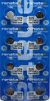 8 Pcs Mercury Free Silver Oxide 329 Batteries By Renata