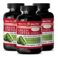 Weight Loss Energy - Green Coffee Bean Extract - Extra Strength with GCA 800 - Fat and carb Blocker - 3 Bottles (180 Capsules)