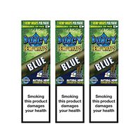 Juicy Pure Hemp Wraps - 2 Wraps Per Pack - 1 Pack (Black n' Blueberry)
