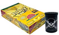 Herb Airtight Container Fresh Kettle with Juicy Jay's Banana 1.25 Flavored Hemp Rolling Papers 24 Count Box DC Crafts Nation- Jolly Roger