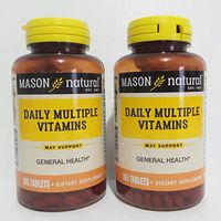 Daily Multiple Vitamins Compare To One A Day Essentials Multivitamin Multimineral Supplement 365 Tablets per Bottle Pack of 2 Total 730 Tablets by Mason Vitamin