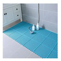 GHHZZQ Bathtub Mats Splice Non-Slip Breathable Foot Pad Bathing Shower Stall Mat Household Store, 9 Colors, 30x30cm, 0.7 cm Thick, 4 Pieces (Color : B, Size : 4-Tiles)