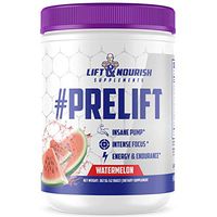 Lift & Nourish- Pre Lift Pre-Workout Powder for Men and Women, Increase Strength, Improve Focus, Enhanced Endurance, Amazing Stamina, Recover Faster, Watermelon Flavor