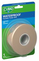 Curad Water-Resistant Elastic Foam First-Aid Tape, 1 x 5 Yards, (Pack of 6)