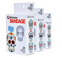 BioSwiss 72 Count Skull Adhesive Bandages 3 Pack