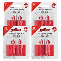Essential Circuit City D-Cell High Performance Alkaline Batteries (8 Pack)