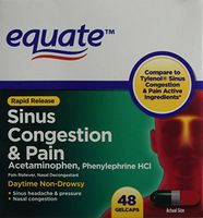 Equate Sinus Congestion and Pain 48 ct
