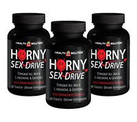 Natural libido Booster - Horny Sex Drive - Tribulus terrestris Extract - 3 Bottles 180 Tablets