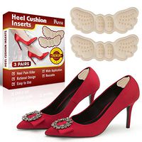 HAZANI Heel Cushion Inserts – 2 Thin and 1 Thick Pairs of Snug High Heel Grips – Heel Support Pads for Loose Fitting Women’s and Men’s Shoes – Anti-Blister and Pain Relieving Adhesive Foot Liners