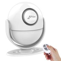 CPVAN Motion Sensor Alarm, Remote Control Wireless Infrared Door Alarms DIY PIR Motion Detector Burglar Alarm System -125dB-Battery Operated- Indoor Ideal of Shop/Office/Home Security-CP2