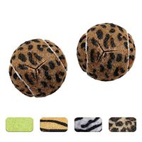 Star Top Deluxe Pre Cut Walker Tennis Ball Glides - Walkers Legs Universal Precut Glide Balls, Accessories Gifts for Elderly Seniors or Medical Rehab (Cheetah)