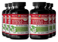 Moringa Natural - Moringa OLEIFERA Extract 1200 - Metabolism Pills 6 Bottles, 360 Capsules