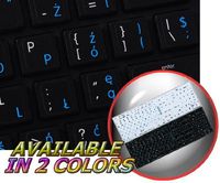 MAC POLISH - ENGLISH NON-TRANSPARENT DECALS FOR KEYBOARD BLACK OR WHITE BACKGROUND FOR DESKTOP, LAPTOP AND NOTEBOOK (CG) (Black Background)