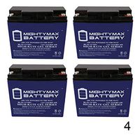 Mighty Max Battery 12V 22Ah Gel Battery for OG165L Boss Briggs Stratton - 4 Pack Brand Product