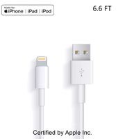 Apple Original Charger [Apple MFi Certified] Lightning to USB Cable Compatible iPhone X/8/7/6s/6/plus/5s/5c/SE,iPad Pro/Air/Mini,iPod Touch(White 2M/6.6FT) Original Certified