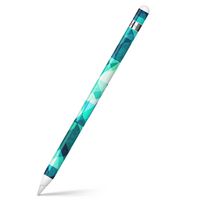 igsticker Ultra Thin Protective Body Stickers Skins Universal Decal Cover for Apple Pencil 1st Generation (Apple Pencil Not Included) 012346 Green　Triangle　Pattern