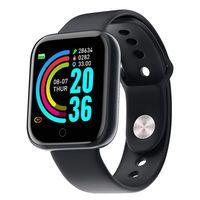 nawert Waterproof Smart Watch Pedometer Multifunction Bluetooth Sports Bracelet (Black)