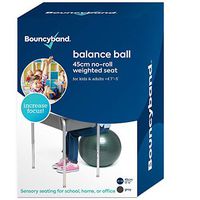 Balance Ball - No-Roll Weighted Seat is a Flexible Chair for School, Office or Home(Small, Dark Gray)