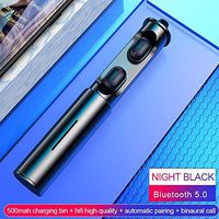 Bluetooth Earphones & Headphones - Mini T1 TWS V5.0 Bluetooth Earphone 3D True Wireless Stereo Earbuds with Mic Portable HiFi Deep Bass Sound Cordless Dual Headset - by Keu_20-1 PCs