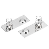uxcell 20 Pcs AA Battery Positive to Negative Conversion Spring Contact Nickeling Plate 29mmx11mm