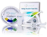 Body Fat Caliper, Body Tape Measure, BMI Calculator - Instructions for Skinfold Caliper and Body Fat Charts for Men and Women Included: Lightstuff Body Health Tool Kit